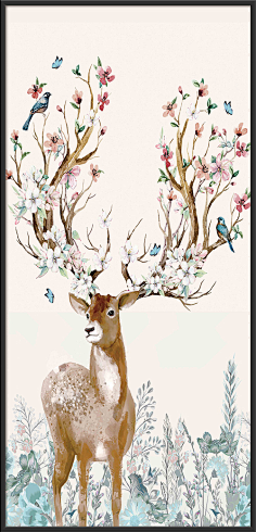 麋鹿-花瓣网|陪你做生活的设计师 | 森系麋鹿_百度图片搜索