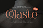 Colaste现代优雅轻奢复古品牌logo杂志排版婚礼请柬装饰英文字体图片