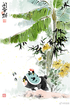 葵屿KuiNook采集到国画插画