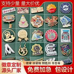 徽章定制勋章金属胸针胸章纪念章校徽班徽文创冰箱贴磁贴小礼物品-tmall.com天猫