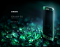 Samsung emeralds : Key visual for Samsung advertising company of Galaxy S6.