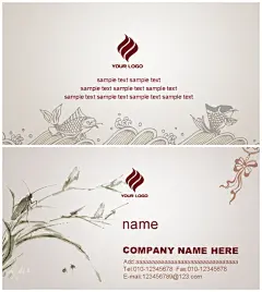 高档创意中国花纹名片,名片,名片设计,卡片,时尚名片,企业名片,公司名片,创意名片,PSD格式,高档名片,中国风名片,中国风,墨迹,水墨,中国元素,中国花纹,白色,精品名@北坤人素材