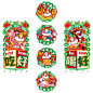 窗花玻璃静电贴春节福字贴门贴过年虎年年画新年创意家用装饰布置-tmall.com天猫