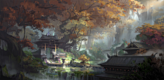 酒九八十一采集到古风场景远