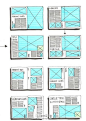 #交互设计# 平面设计排版样式线框图