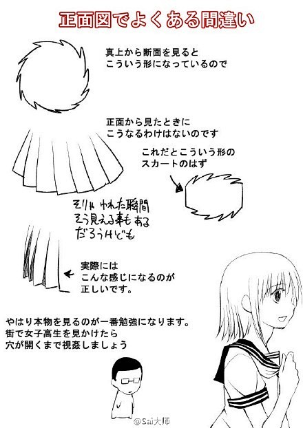 #绘画学习#  一些裙子的设计绘制画法，...