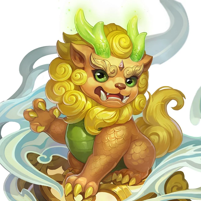 狻猊-花瓣网