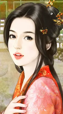 #橙光素材# #手绘古风图# 【古风手绘女】点赞党在哪