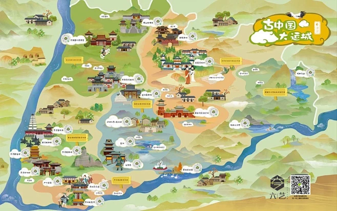 手绘地图大合集！景区公园全域旅游博物馆导览图卡通插_手绘地图六藝設計--花瓣网