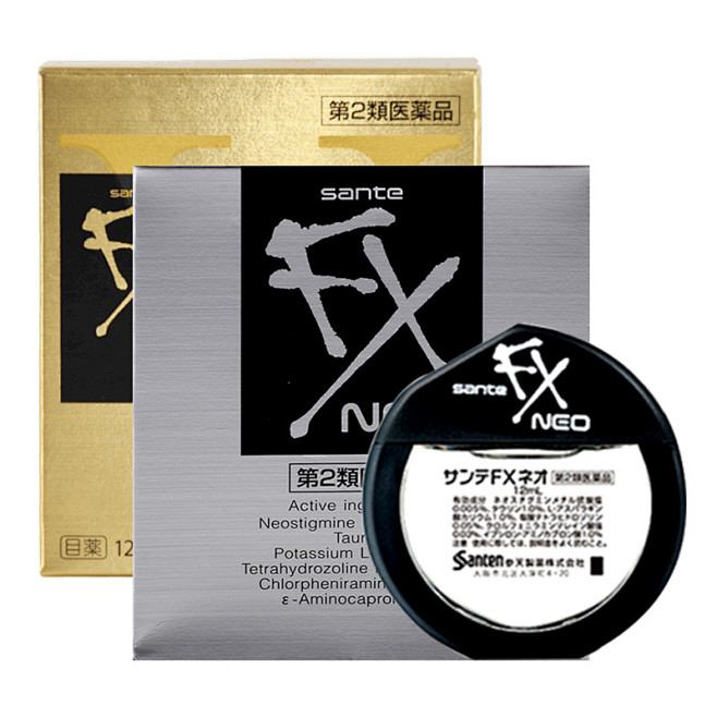 日本参天fx金色眼药水12ml银装neo眼药水12ml滴眼液正品代购原装tmall