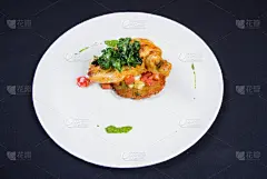 土豆薄饼,鸡肉,上菜,蔬菜,波兰,清新,装饰菜,食品,腿,酱汁