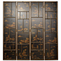 Chinese Lacquer Panels | From a unique collection of antique and modern screens at https://www.1stdibs.com/furniture/more-furniture-collectibles/screens/: