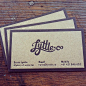 LyttleCo Business Card..I love the look of the texture #business #cards #Identity #Branding #Personal #Idea #Inspiration