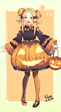 Abigail in Holloween' s costume