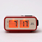 Retro Digital Flip Desk Alarm Clock Red