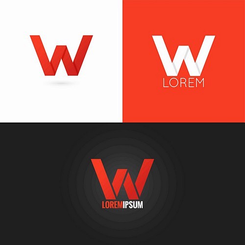 W字母标志图片