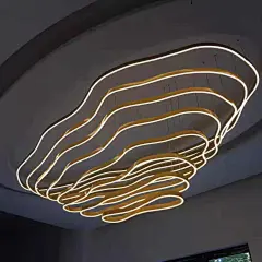 售楼部沙盘山脉吊灯异形梯田酒店大堂宴会厅定制大型创意工程灯具-淘宝网