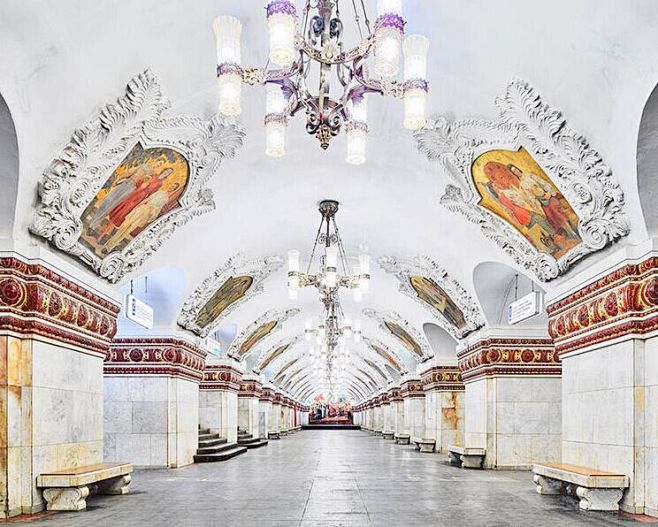 探访莫斯科地铁：地下的艺术殿堂（高清组图...