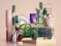 Illustration for Cadillac octane set design modern inspiration illustration cinema4d 3d