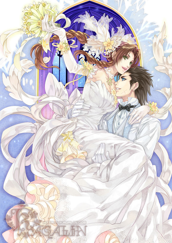 动漫の婚纱