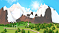 Low Poly Mountains on Behance