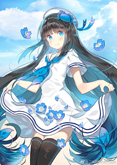 逆光的孩子采集到二次元