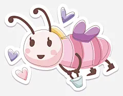 卡通可爱动物小蜜蜂矢量素材_新图网 https://www.ixintu.com