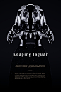 Leaping Jaguar : Stylized sculpture of a leaping Jaguar balancinganatomical features with reduced and abstractized forms.Sculpture in the limited serie of 50 units is available for purchase, for more information on manufacturing and producing the piece, c