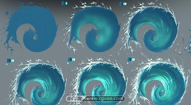 原画教程-自然元素绘画视频教程(MP4+...