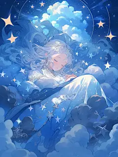 星河甜睡，含咒语