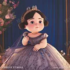 胖乎乎的超级可爱的女孩_提示词查看_Midjourneyai绘图工具关键词描述词咒语_1024X1024像素-鲜花,公主,礼服,女孩,人物,可爱的,油画,宝丽来照片,原画,卡通,写实-提示词编号:2023062911033316-绘ai-www.ai016.com