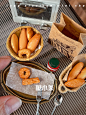 迷你蛋糕面包店食玩仿真物品厨房娃屋场景配件摆件微缩玩具面包柜-tmall.com天猫