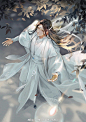 汪叽和羡羡 太好看了吧！！！神仙画画我爱了。
画师：太一是个不可思议的男人 ​ ​​​​ 
#魔道祖师动画# #二次元#