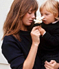 Jane Birkin with her daughters Kate and Charlotte. ​​​​