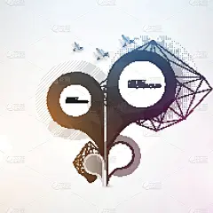 彩色抽象背景，为您的文本空间。