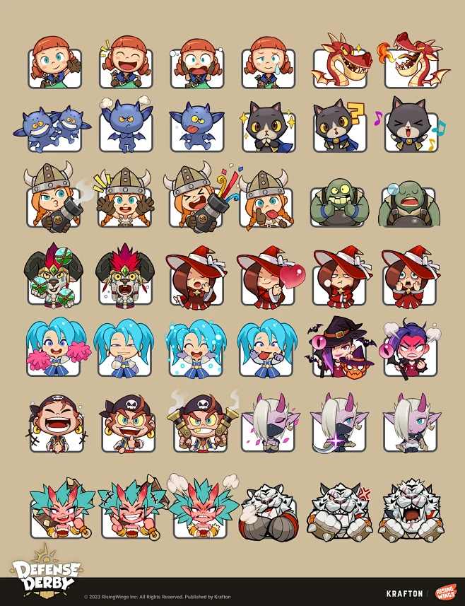 Icons for DEFENSE DERBY.-花瓣网