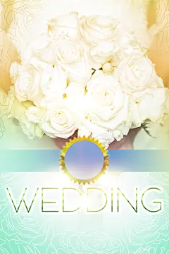 清新花朵高端大气创意手绘婚礼背景