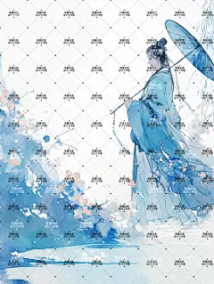 AI版权图古风女1925