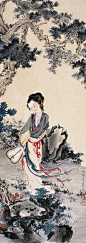 执扇仕女-中国书画-2006年北京荣宝书画精品拍卖会（第55期）-北京荣宝拍卖有限公司