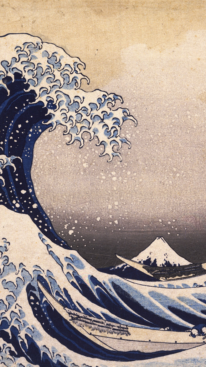 日本画风海浪图片
