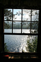 Cabin Window Water View