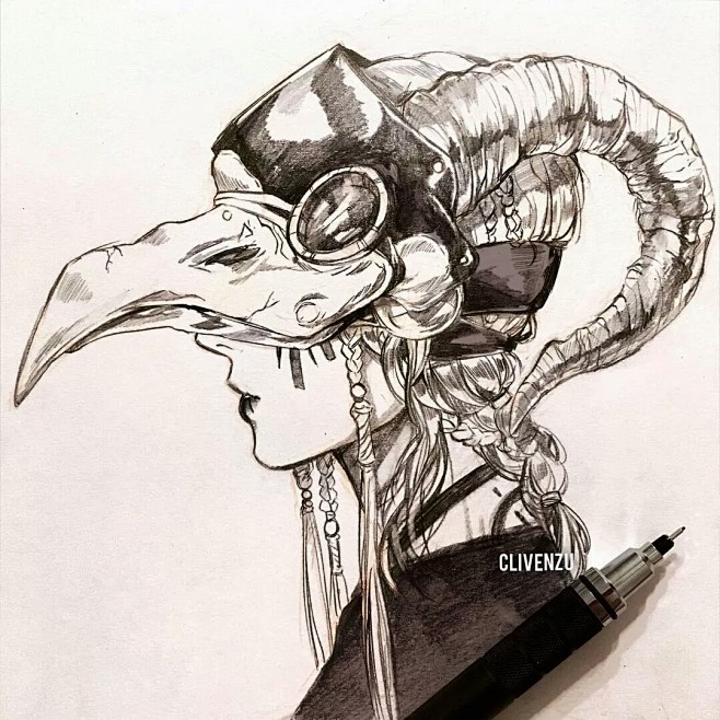 黒と白のイラスト