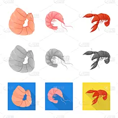 分离着色,海洋,开胃品,计算机图标,一个物体,清新,华贵,食品,煮食,大西洋