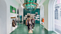 After shop hours, this fashion retail space turns into a mixology bar : Visual Display developed an integrated interior with transforming fixtures for Milan store Slowear18.