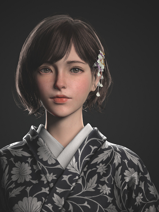 Kimono girl_Yuki, gy...