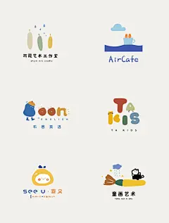 原创托管画室艺术培训logo合集300 - 小红书