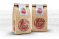 袋装零食食品包装袋咖啡袋纸袋包装展示效果图VI智能贴图PS样机素材 paper bag mock-up - 南岸设计网 nananps.com