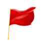 摄图网_401943656_飘动的红色旗子(非企业商用)