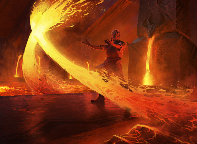Hydroblast and Pyroblast, Joseph Meehan : Two promo cards for Magic the ...