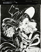 #绘画欣赏# 黑白插画少女画师 Meeda Mohsin ​ ​​​​